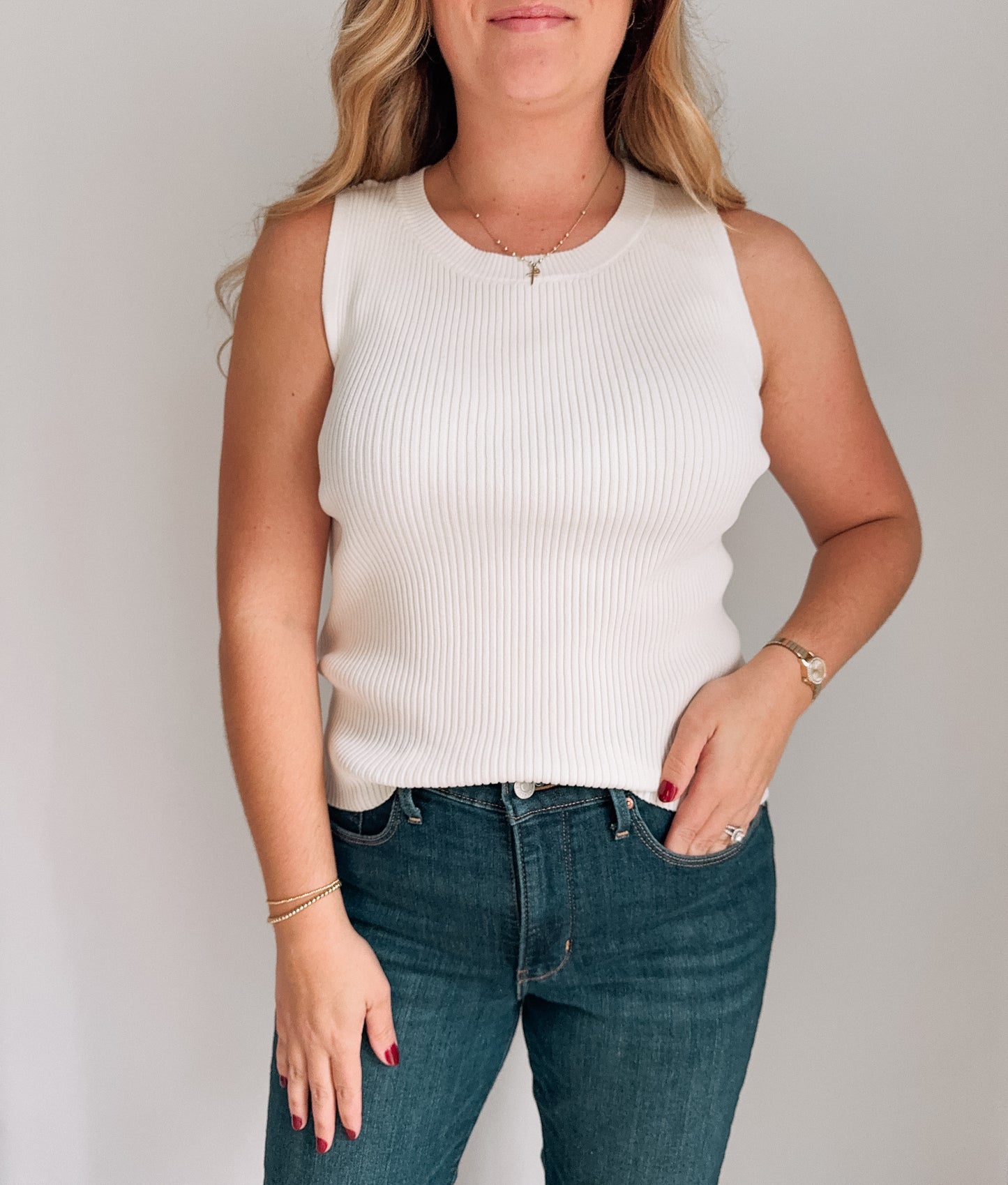 Everly Ribbed Knit Tank Top