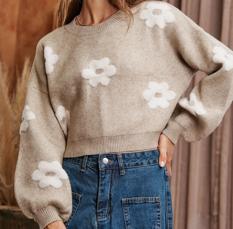 Bloomin' Fab: The 411 on Flower Sweaters - It's back baby!