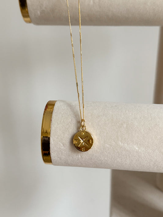 Compass Charm Necklace