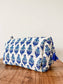 Royal Blue Block Print Pouch