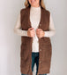Bella Teddy Knit Long Vest