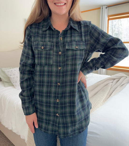 Tree Farm Plaid Button Down