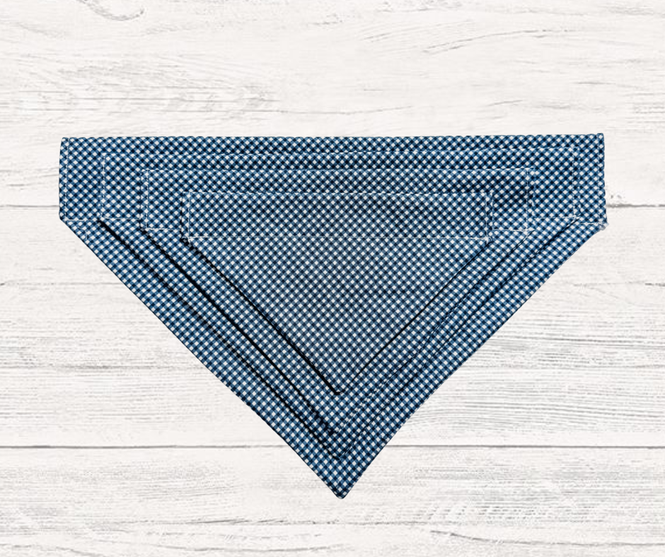 Harbor Check Dog Bandana