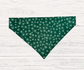 Green Snowflake Dog Bandana