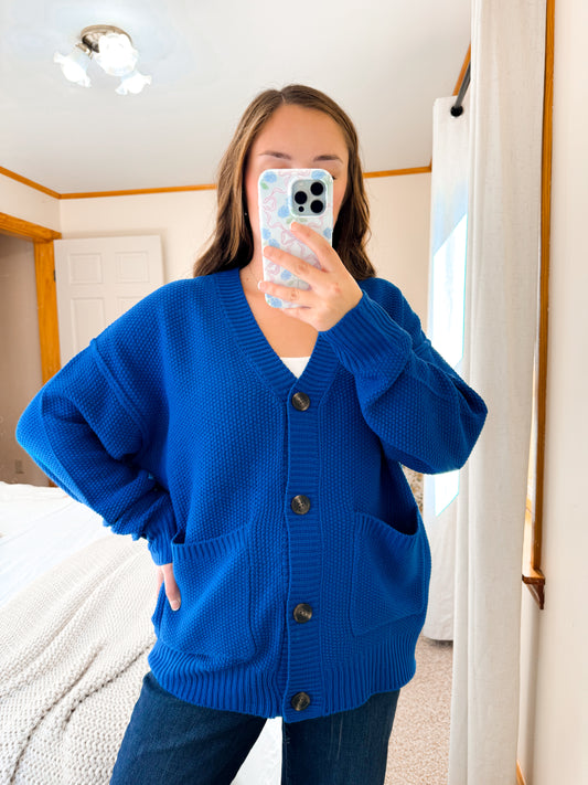 Cobalt Cardigan