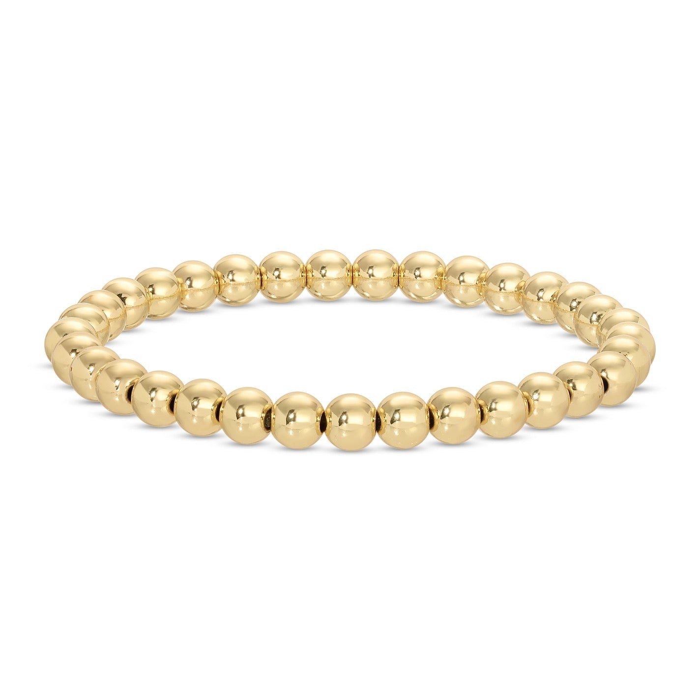 6mm Gold Beaded Bracelets