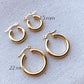 18k Gold Filled Hoops