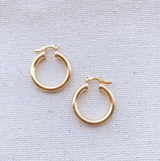 18k Gold Filled Hoops