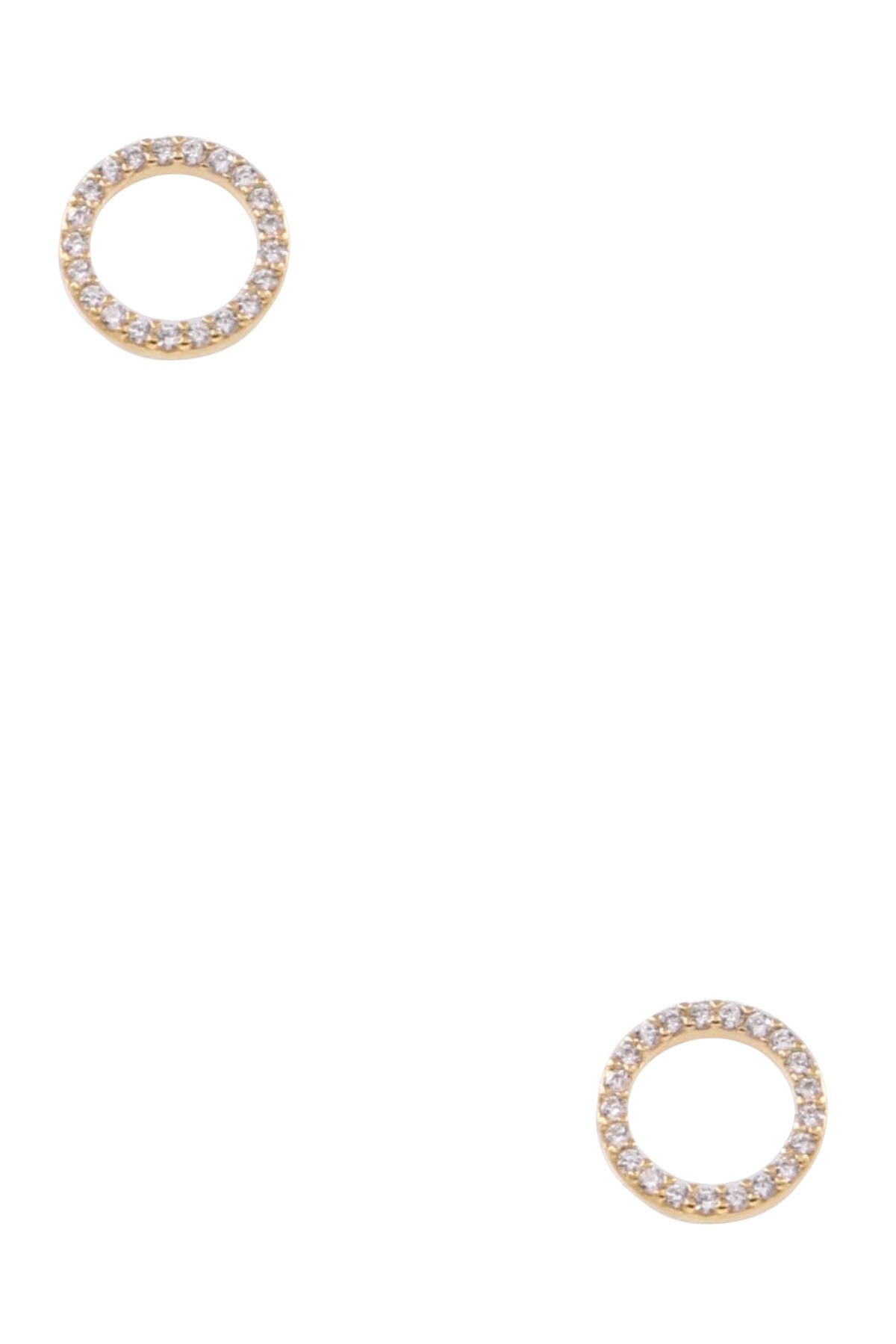 Rhinestone Ring Earrings - Risen Rose